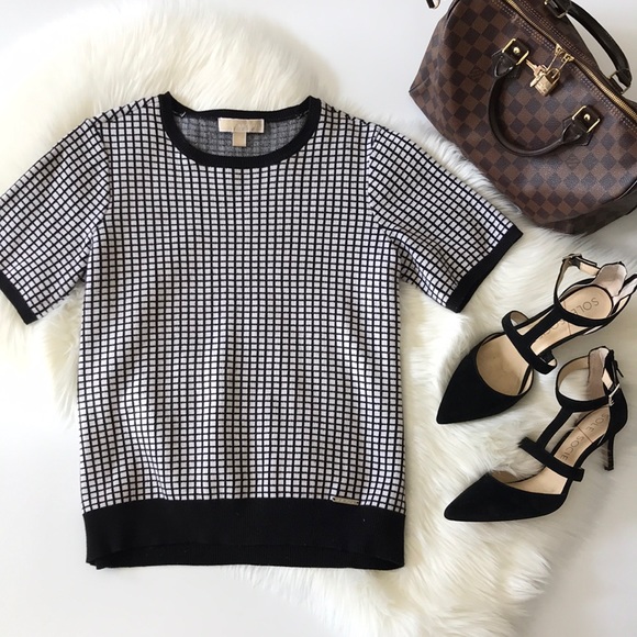 Michael Kors Sweaters - Michael Kors windowpane sweater